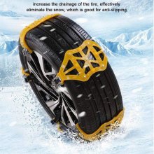 1pc Car Tire Anti-skid Chains Electric Bike Thickened Mud Wheel Chain For Snow Mud Sand Road Durable TPU Skid-resistant Chains Accessories COD